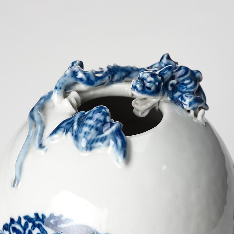 A Chinese vase, circa 1900 with Yongzheng mark.