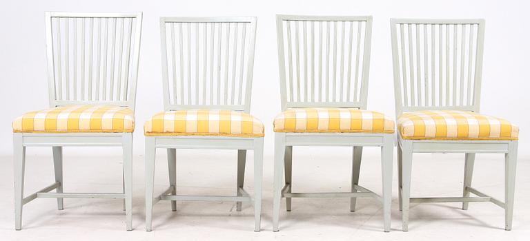 STOLAR, 4 st, gustavianska provinsarbeten, 1700/1800-tal.