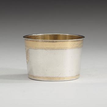 A Swedish 17th century parcel-gilt beaker, marks of Michel Pohl d.ä., Stockholm, before 1689.