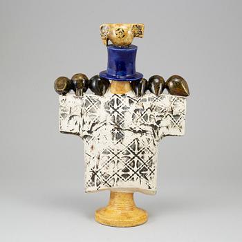 LISA LARSON, a stoneware sculpture, "Fågelskrämma"  Gustavsberg, Sweden, the model designed in 1968, produced 1970-71.