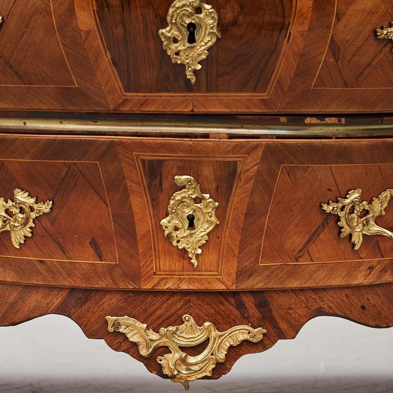 A Swedish Rococo commode by G Foltiern.