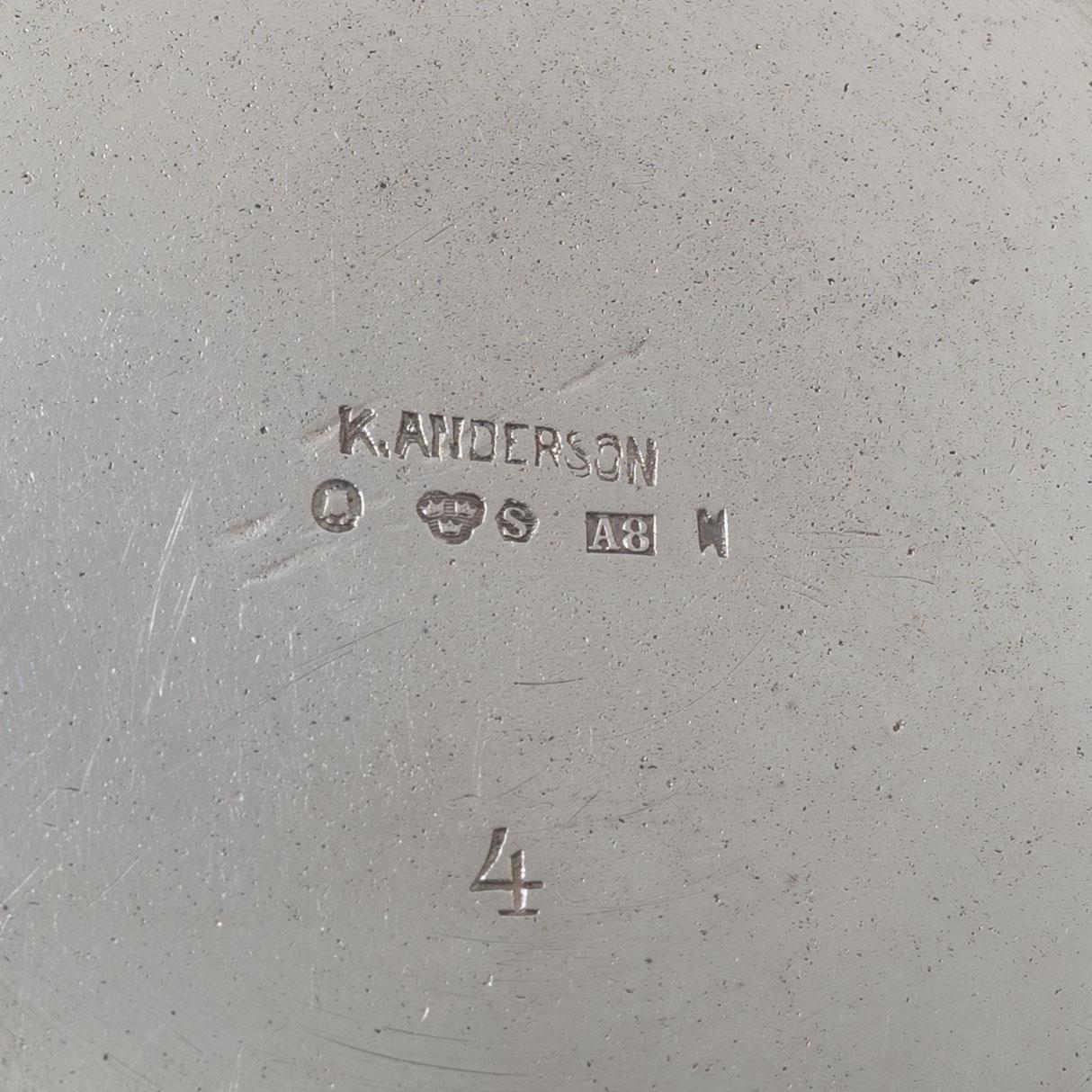 Karl Anderson, A silver bowl, Stockholm 1927.