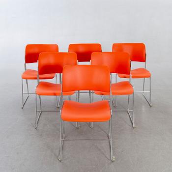 David Rowland, a set of six "40/4" chairs later part of the 20th century.