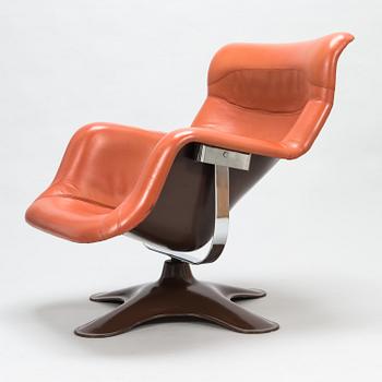 YRJÖ KUKKAPURO, A 1960's 'Carousel' armchair for Haimi Finland.