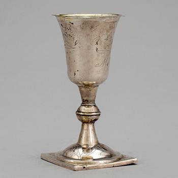 KALK, silver, otydliga stämplar, Sverige 1800-tal. Vikt 35 gram.