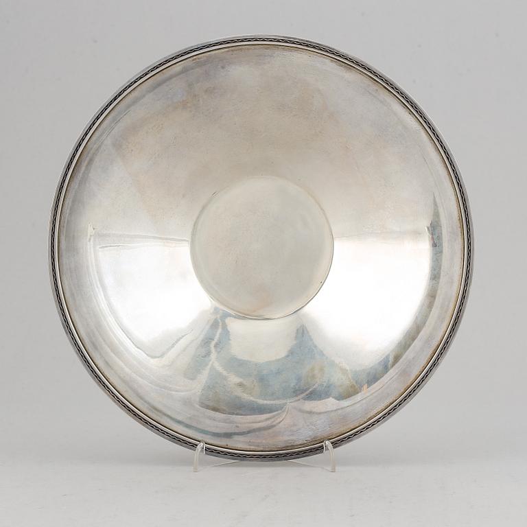 Erik Fleming, a silver bowl, Atelier Borgila, Stockholm 1945.