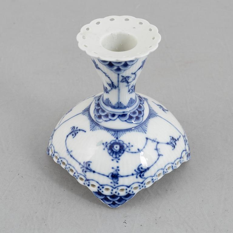 Royal Copenhagen, a 53-piece "Blue Fluted" full lace dinner service, Denmark.