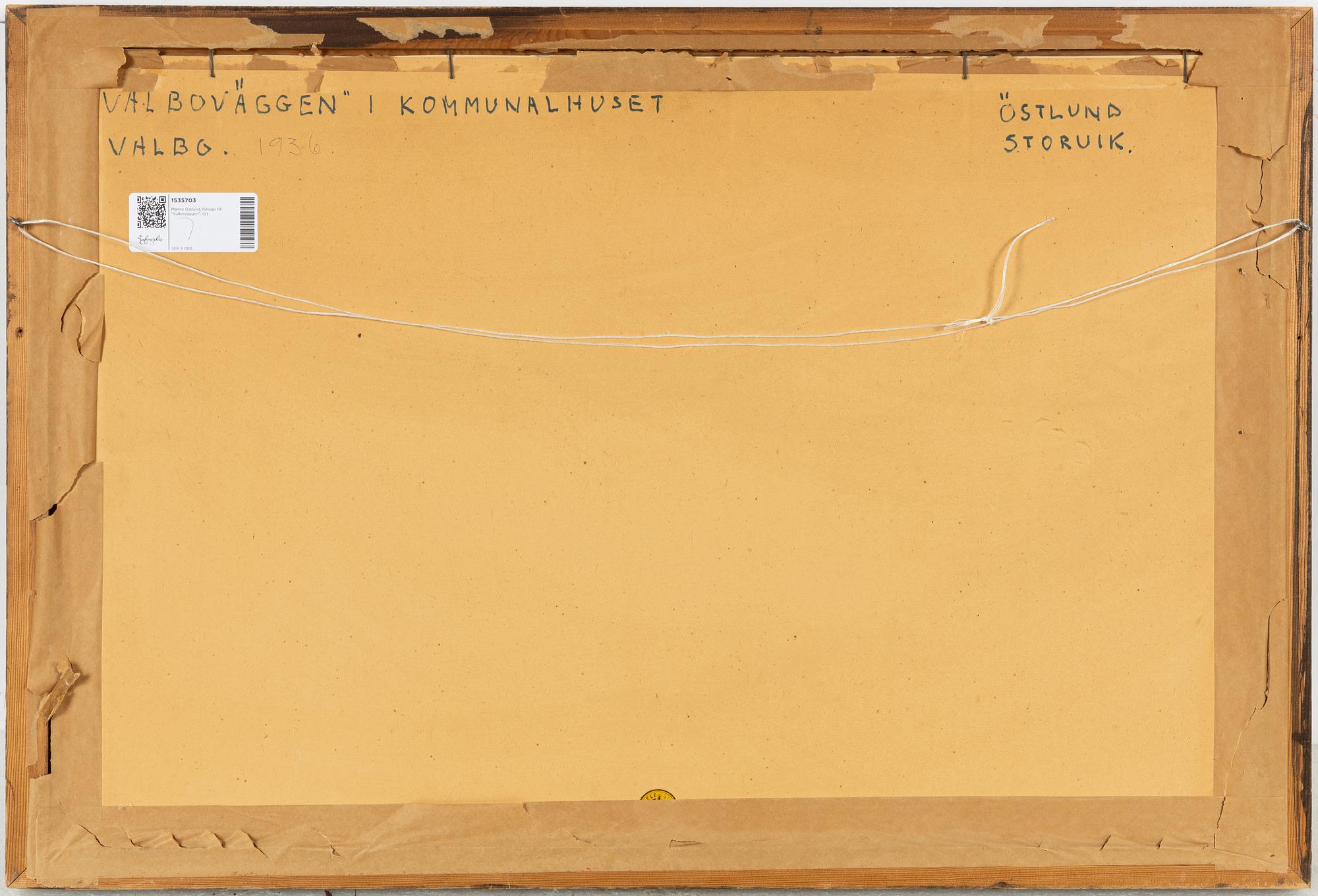 Manne Östlund, Förlaga till "Valboväggen".