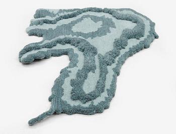 Jonathan ”Ollio” Josefsson, matta, 2 delar, tuftad i relief, ca 250 x178 resp 130 x  73 cm.