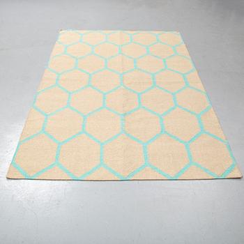 A CARPET, flat weave, ca 244 x 151 cm.
