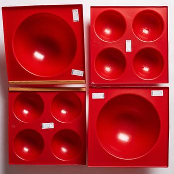 Verner Panton, 4 "Bubble panels", Lüber, Switzerland 1970s.