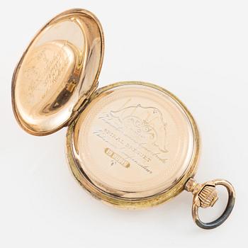 Pocket watch, hunter, 49 mm.