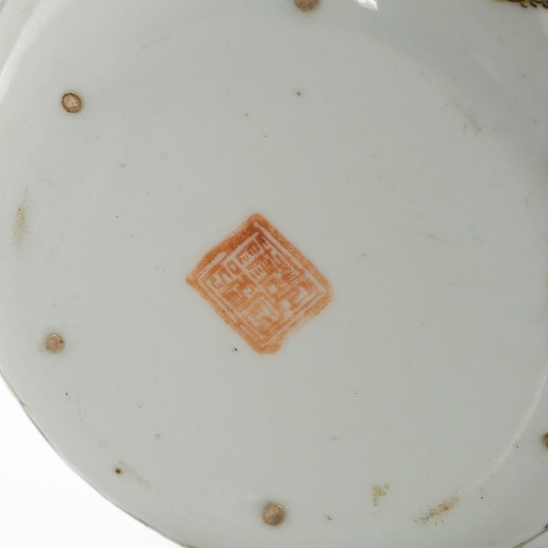 Parti porslin, 6 delar, Kina, 1800-1900-tal.