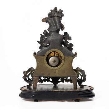 Table clock, possibly France, Rococo style, second half of the 19th century.