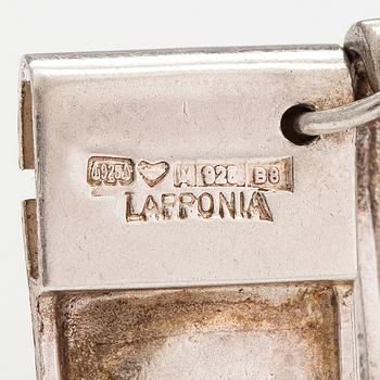 Björn Weckström, A sterling silver necklace "Galactic peaks". Lapponia 1979.