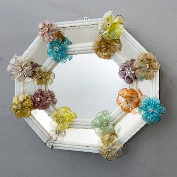 Two mid 20th century mirrors from Murano, Venice Italy.