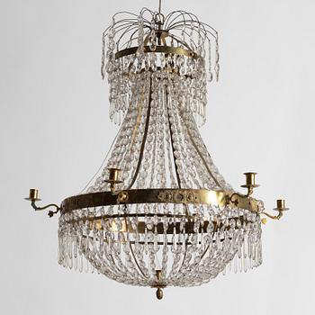 Chandelier. Karl Johan, first half of the 19th century.