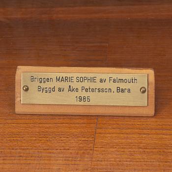 A model of the brig Marie Spophie of Falmouth, by Åke Pettersson, 1958.
