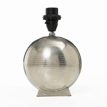 Guldsmedsaktiebolaget (GAB), a pewter table lamp, Stockholm 1934.