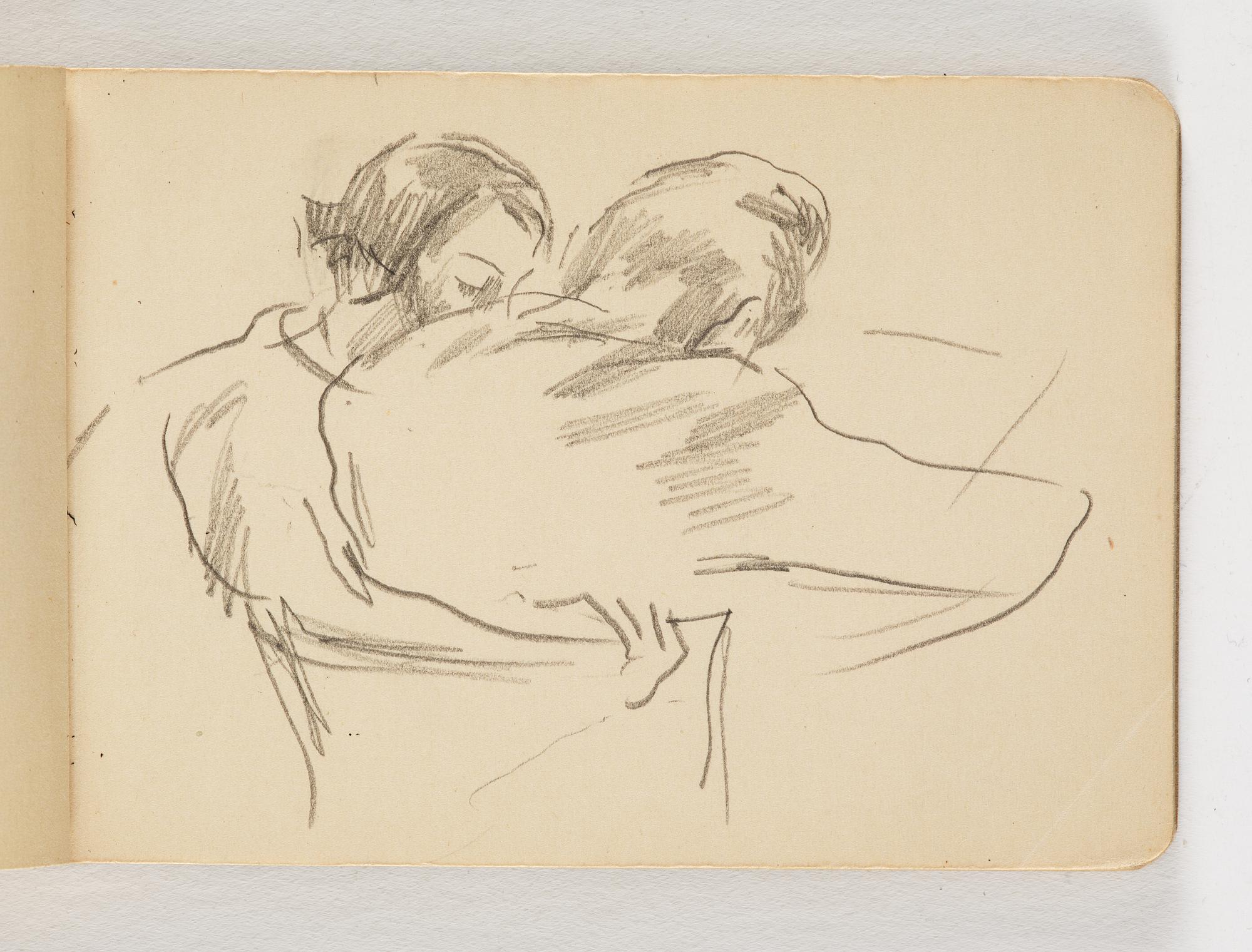 Lotte Laserstein, 10 små skissblock med teckningar.