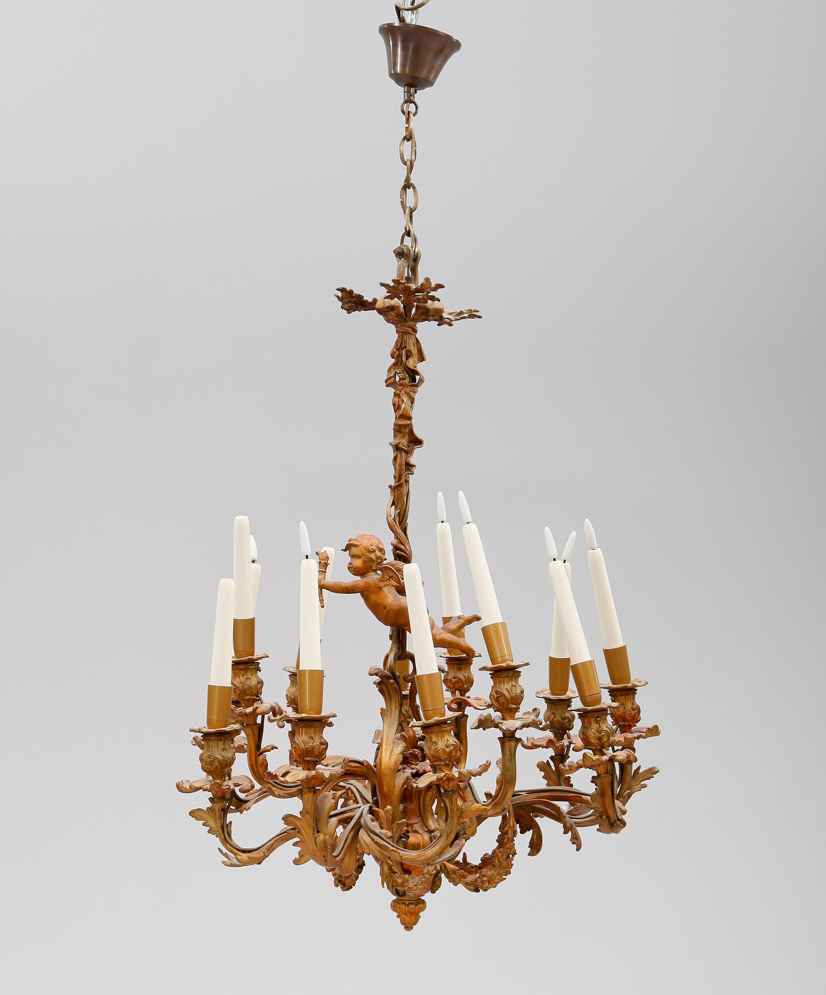 TAKKRONA, rokokostil, 1800-/1900-tal.