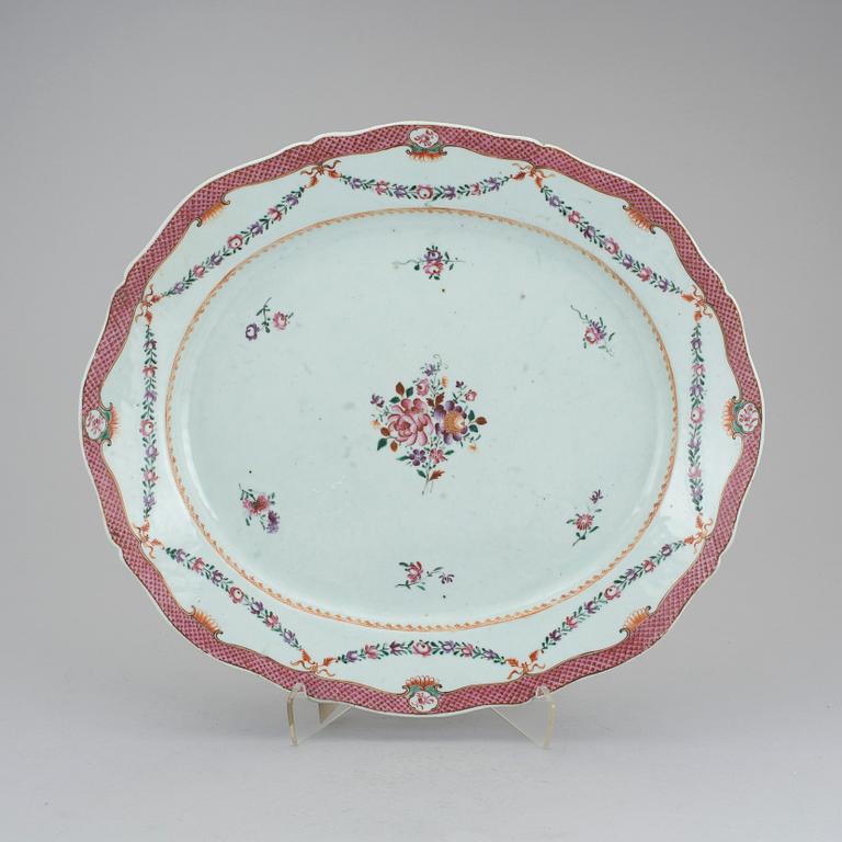 STEKFAT, kompaniporslin, Kina, Qingdynastin, Qianlong (1736-95).