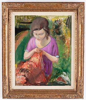 Carl Ryd, oil on panel, signed and dated 1922.
