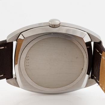 Audemars Piguet, "Tonneau", "Steel Case", wristwatch, 33,5 mm.