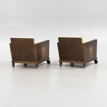 Fåtöljer, ett par, Swedish Grace, 1920/30-tal.