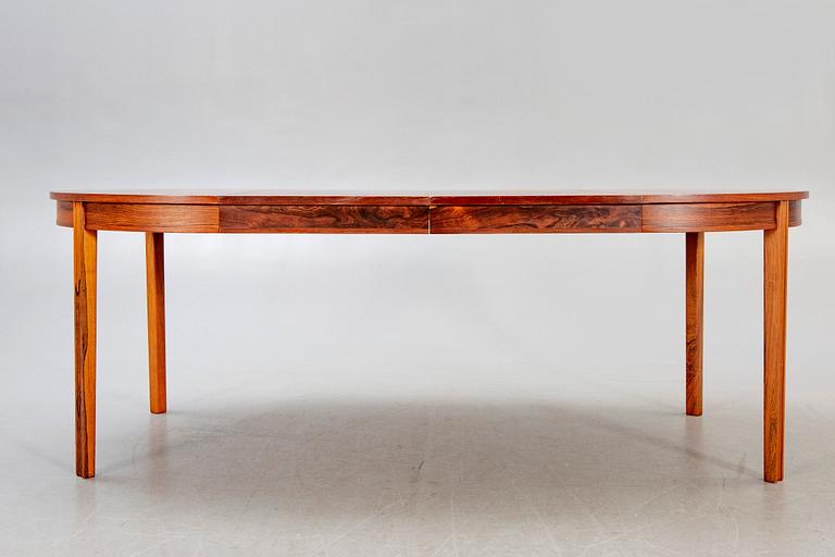 A Swedish 1960s jacaranda dining table,