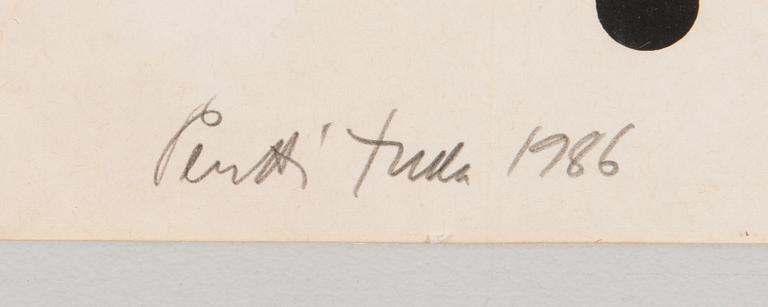 Pentti Tulla, silkscreen, signed and dated -86, numbered 30/50.