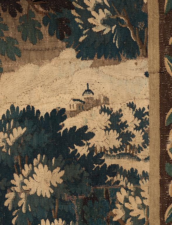 TAPESTRY, woven tapestry. 254 x 186 cm. Flanders around 1700.