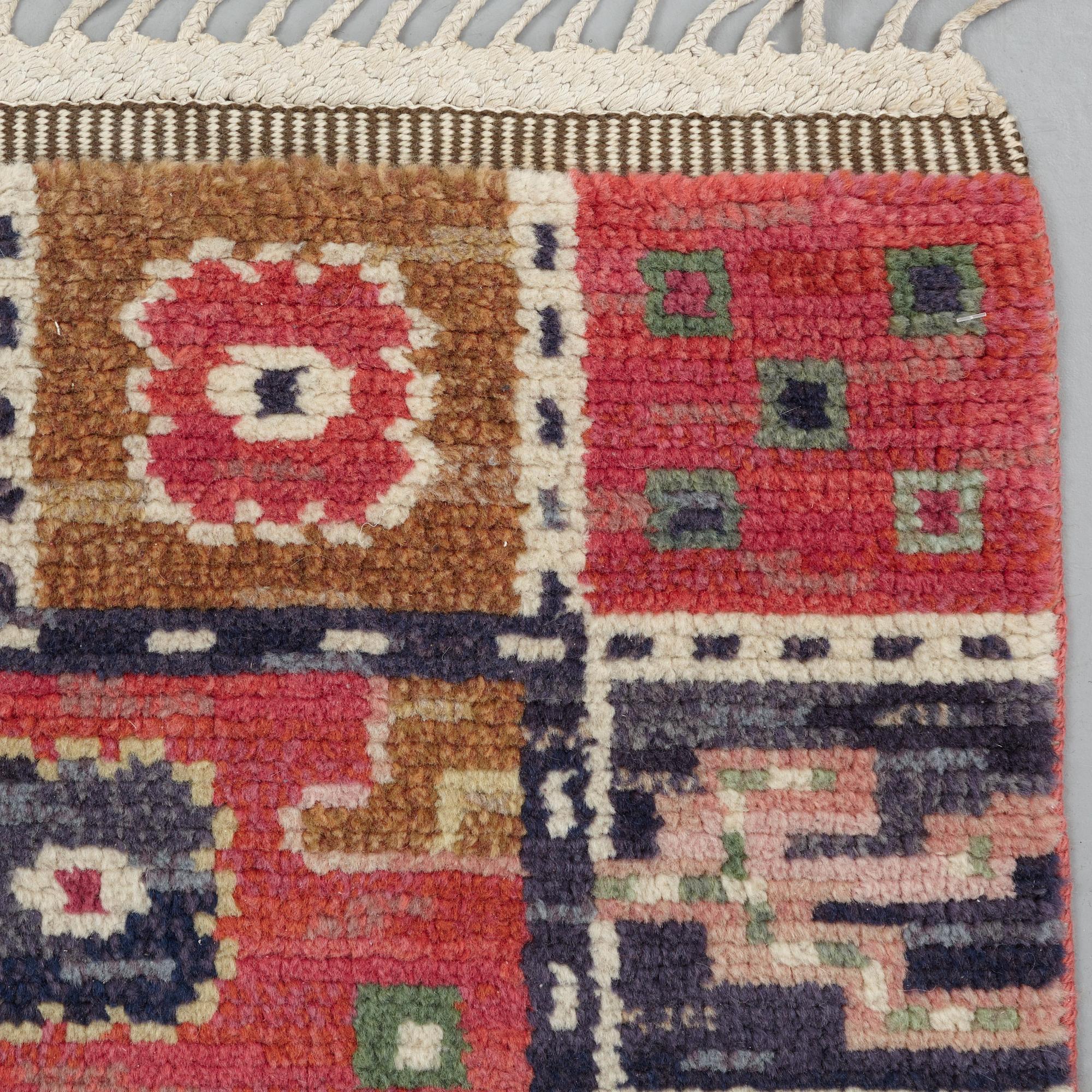Märta Måås-Fjetterström, a carpet, "Tornet", knotted pile, ca 244,5-246,5 x 155-159,5 cm, signed AB MMF.