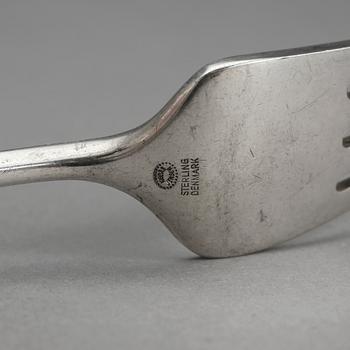 BORDSGAFFLAR, 6 st, silver, modell Cypress,  George Jensen. Tot vikt ca 234 gram.