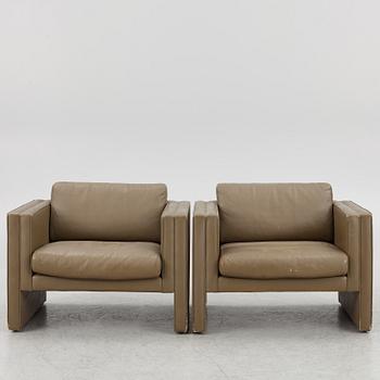 Jürgen Lange, fåtöljer, ett par, "Studio", Walter Knoll, Tyskland.