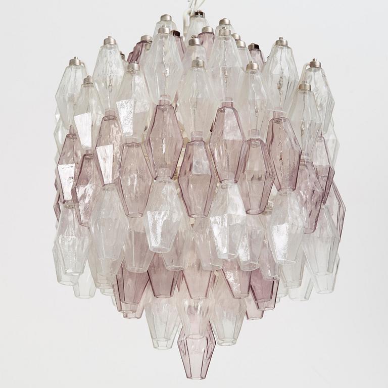 Carlo Scarpa, A Carlo Scarpa glass chandelier, Venini Italy 1960-70's.