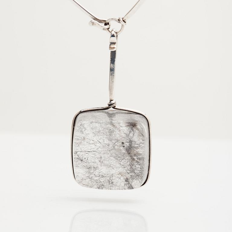 Vivianna Torun Bülow-Hübe, a silver necklace with pendant, executed in her own workshop.