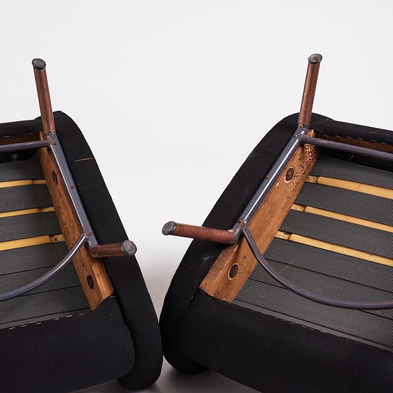 Marco Zanuso, a pair of 'Lady Chairs', Arflex, Italy, post 1951.