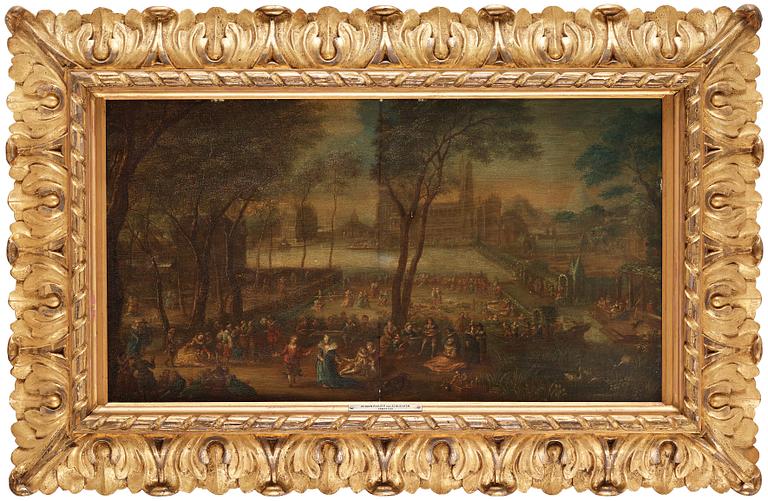 JOHANN PHILIPP VON DER SCHLICHTEN, tillskriven. Pannå 39,5 x 68 cm.