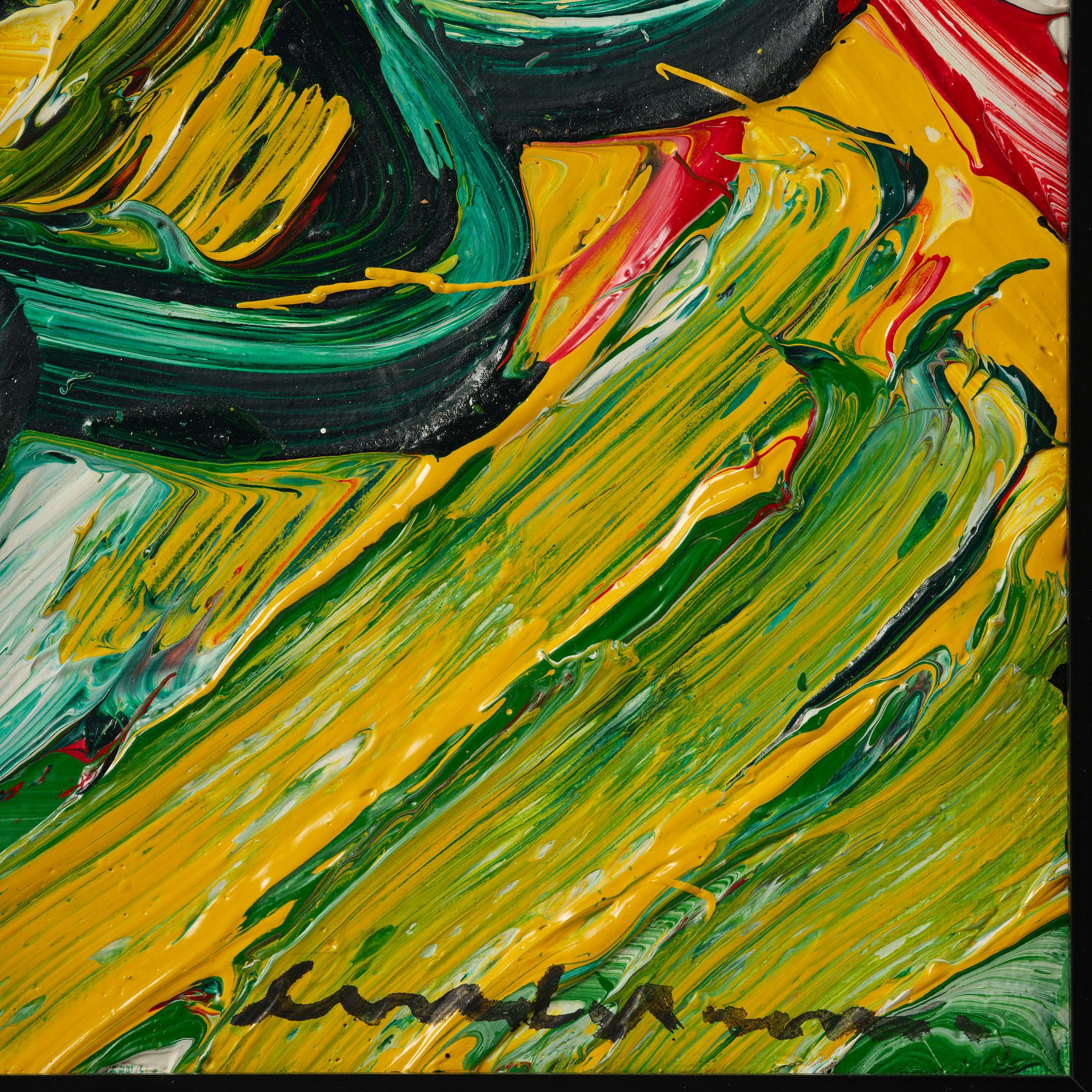 Bengt Lindström, "Figur mot gult".