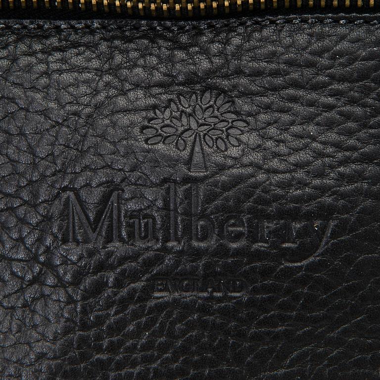 A Vintage Black Leather Waist Bag.