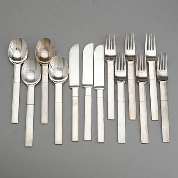 BESTICK, 13 delar, rostfritt stål, "Nobel", Gunnar Cyrén, Yamazaki, Gense.