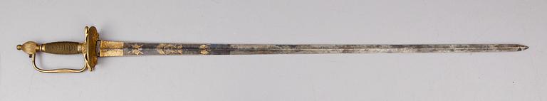 VÄRJA, CA 1840, sk infanteriofficersvärja.