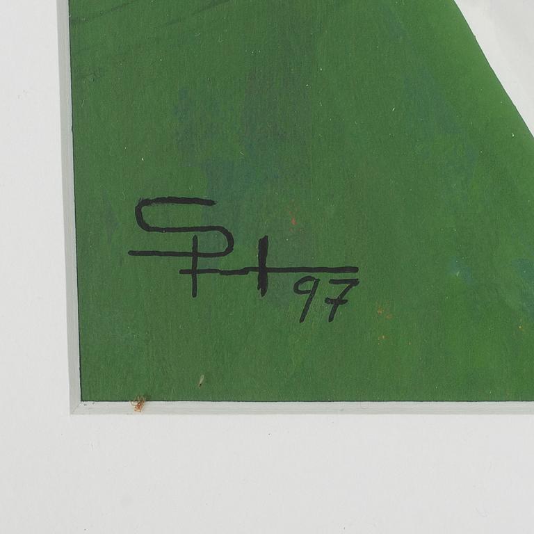 SVEN AXEL HANSSON, mixed media, signed and dated -97.