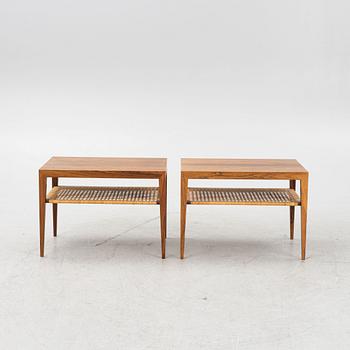 Severin Hansen, a pair of rosewood mid 20th century side tables.