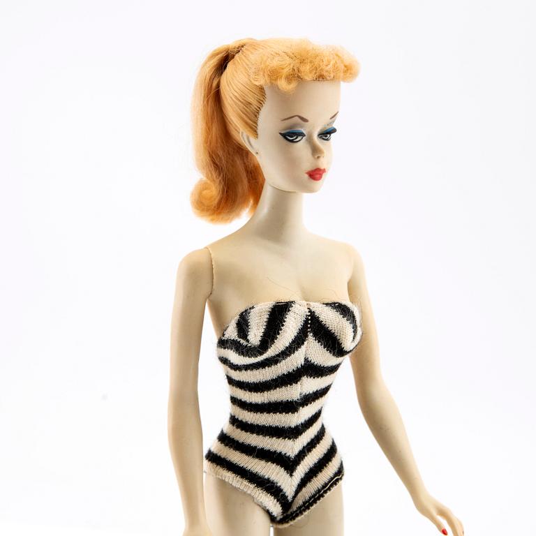 Barbie, docka, vintage, "Nr. 1 Ponytail", Mattel 1959.