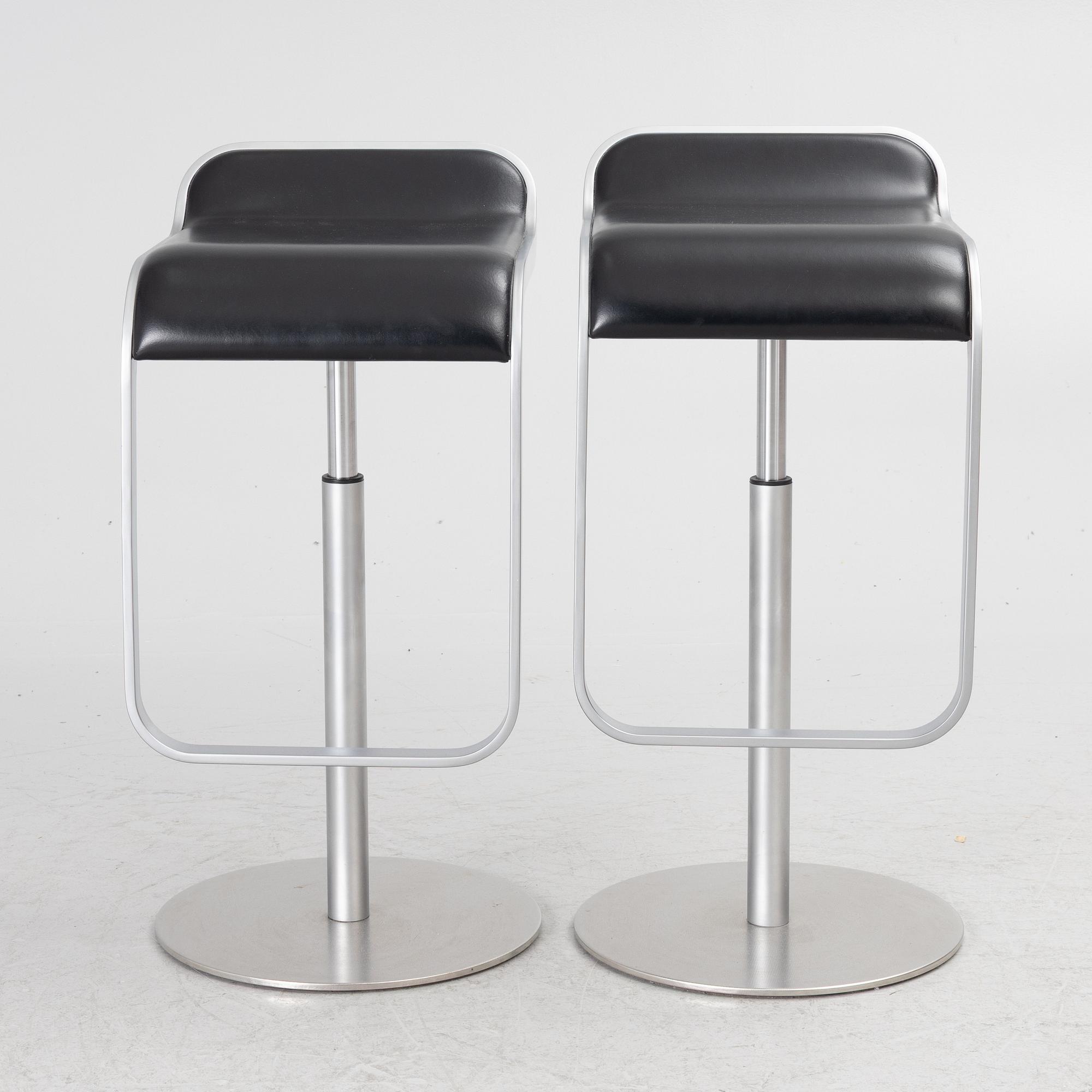 Shin & Tomoko Azumi, a pair of 'Lem' bar stools, LaPalma, Italy.