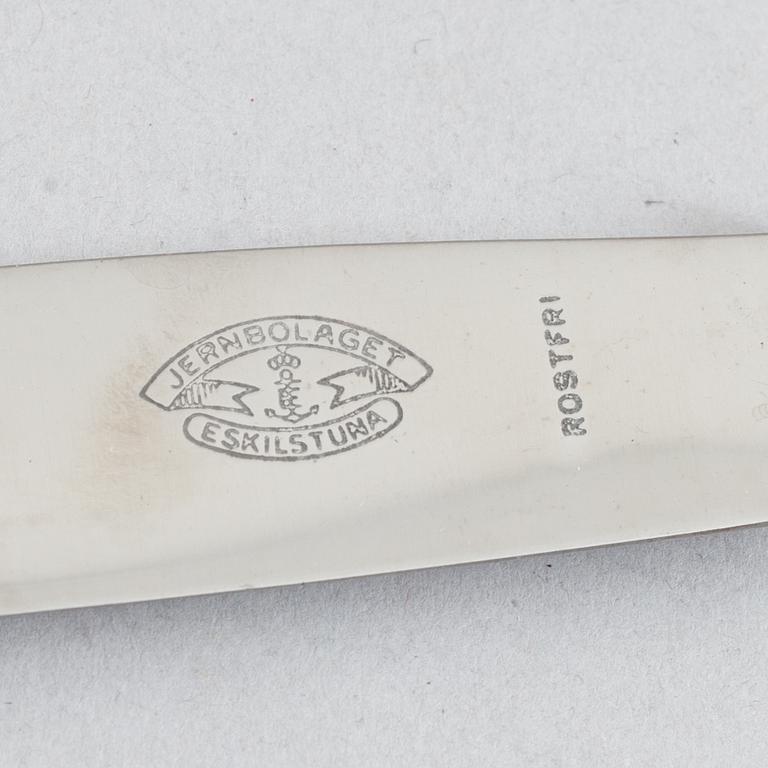 21 pieces of silver cutlery, Sweden, 1820-1896.