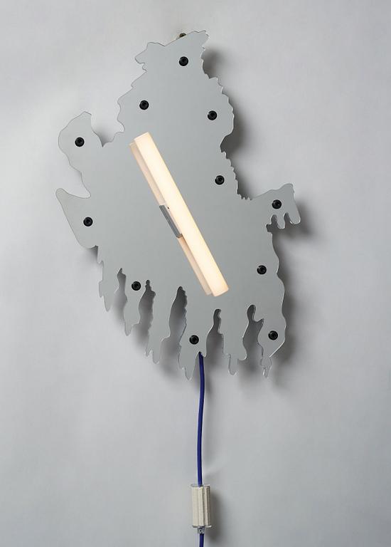 Jonatan Nilsson, "Mirror lamp", a unique wall lamp, Studio Jonatan Nilsson, 2017.