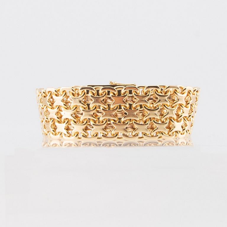 Armband x-länk 18K guld.